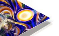 Abstract Waves HD Metal print