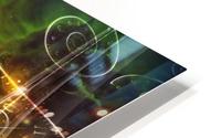 Retro Space Illustration HD Metal print