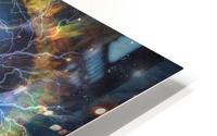Cyborg in Surreal Space HD Metal print