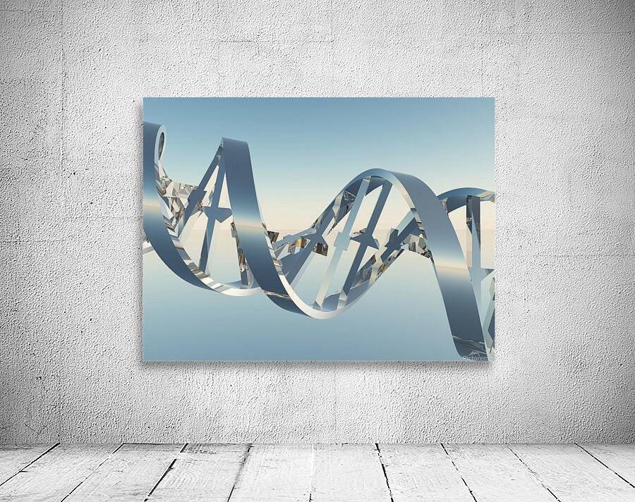 DNA Silver Metal Wall Preview