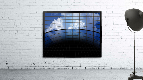 Large Screens with Clouds Wall Preview