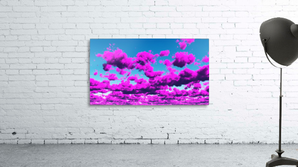 Vivid Purple Cloudscape Wall Preview