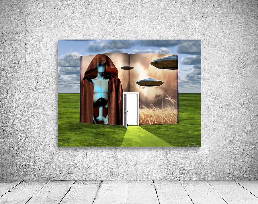 Opened Book of Sci Fi Wall Preview