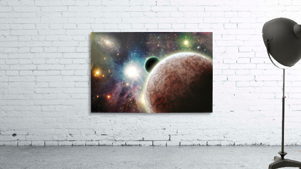 Planets in space Wall Preview