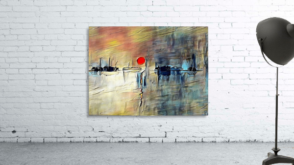Red Sunset Wall Preview