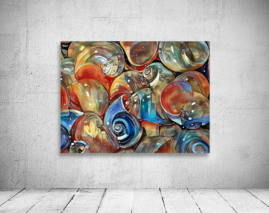 Seashell Colorful Pattern Wall Preview