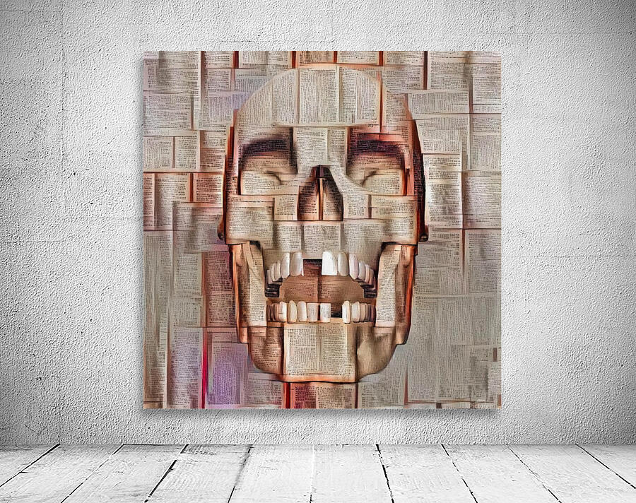 Paper Skull Wall Preview