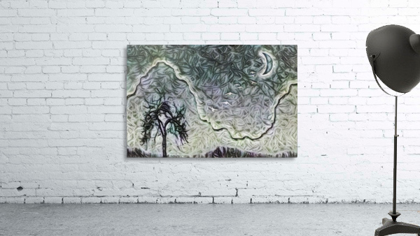 Abstract Dark Tree Wall Preview