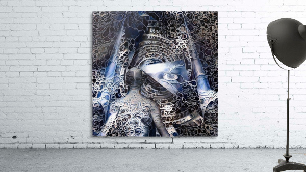 Man in Abstract Wall Preview