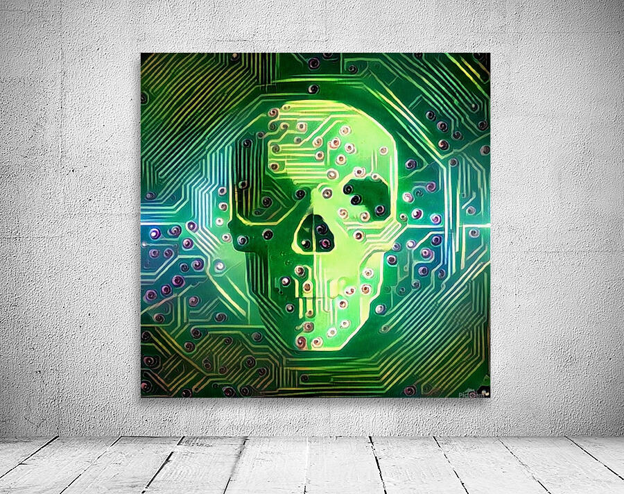 Digital Skull Wall Preview