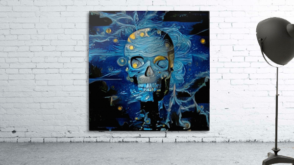 Blue Skull Wall Preview