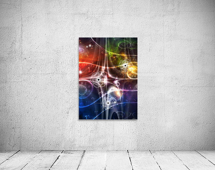 Retro Space Illustration Wall Preview