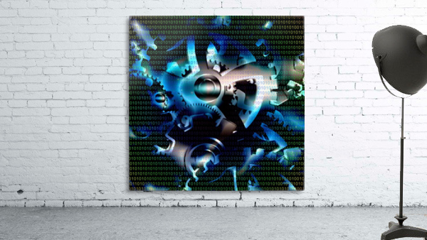 Binary Code Machine Wall Preview