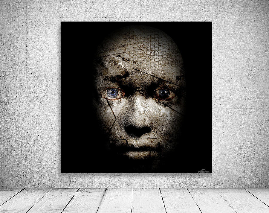 Scary Human Face Wall Preview