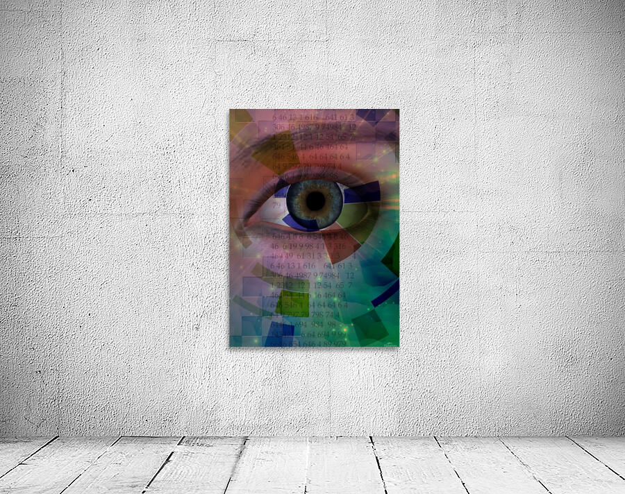 Eye with Numerical Sequence Wall Preview