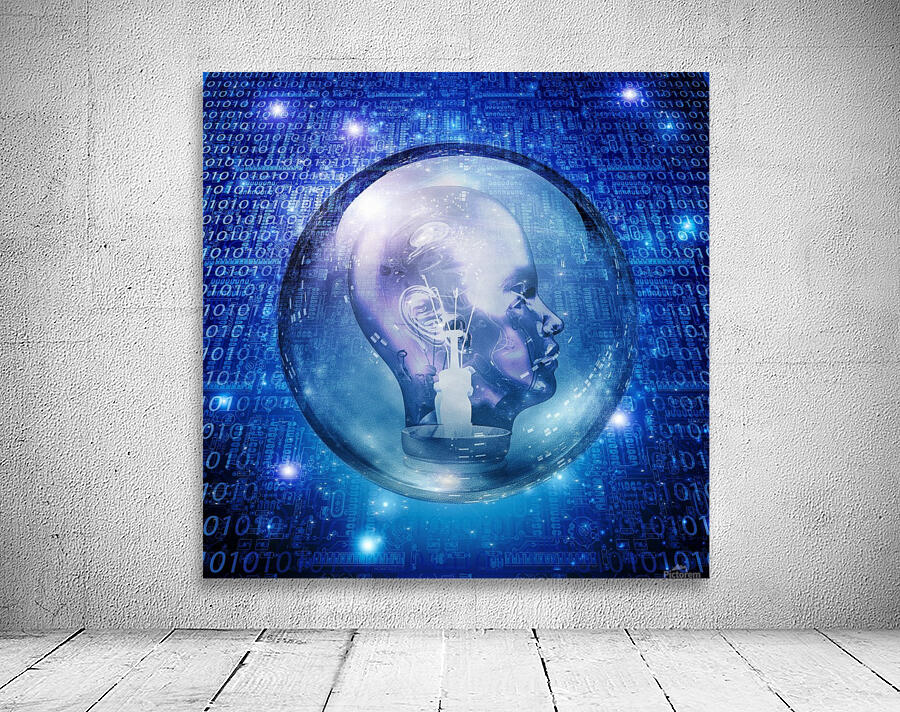 Light Bulb Head Wall Preview