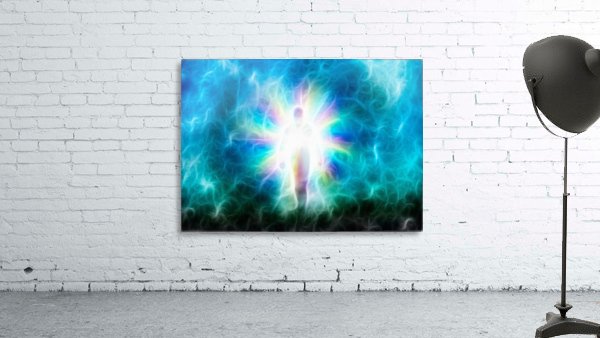 Figure Emerges from Light Wall Preview