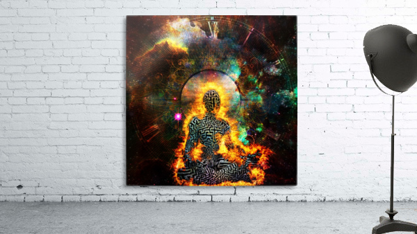 Flaming Meditation Wall Preview