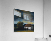 Small Cottage Under Approaching Storm Acrylic Print