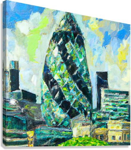 The Gherkin Canvas Print