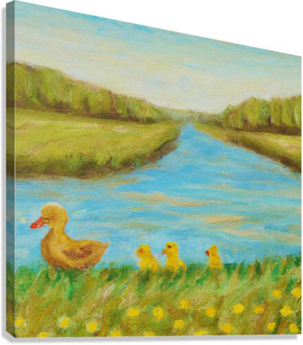 Make Way for Ducklings IV Canvas Print