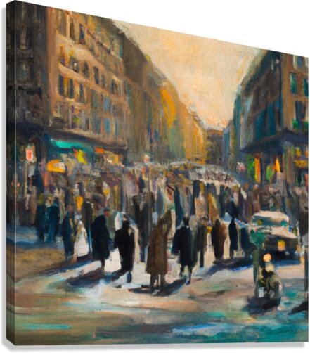 Place de Clichy Canvas Print