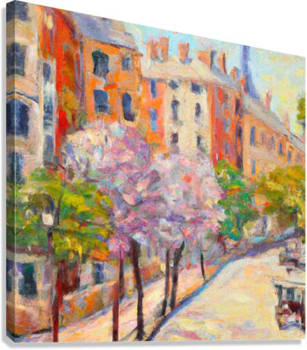 Springtime in the City Canvas Print