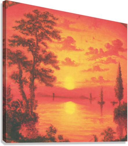 Sunset on Lake Abilene Canvas Print