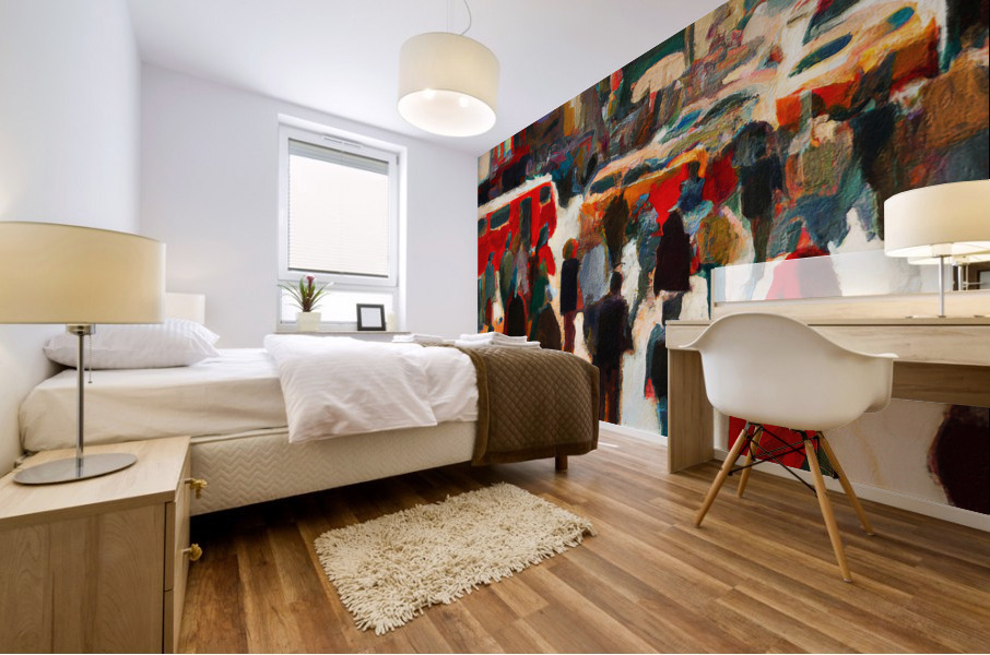 Times Square III Mural print