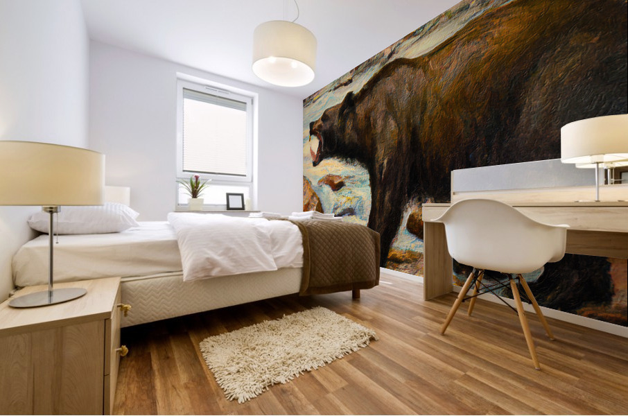 Grizzly Power Mural print