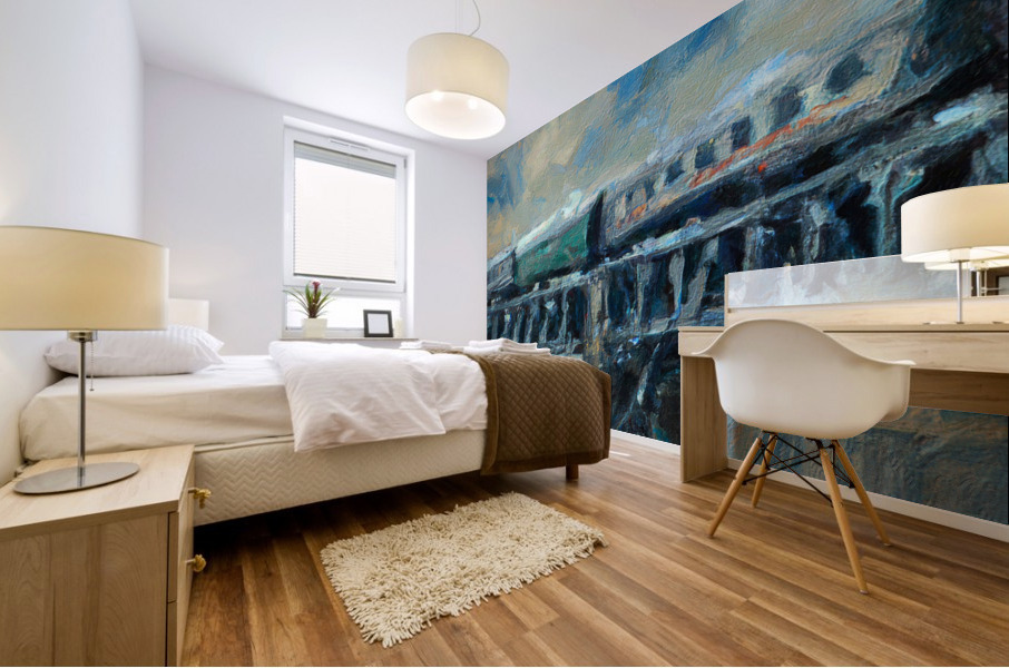 December Crossing Mural print