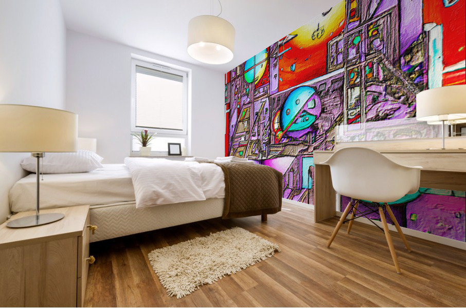 Precision City II Mural print