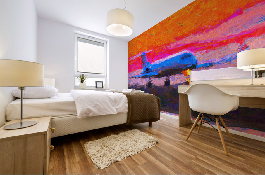On Time Arrival Mural print