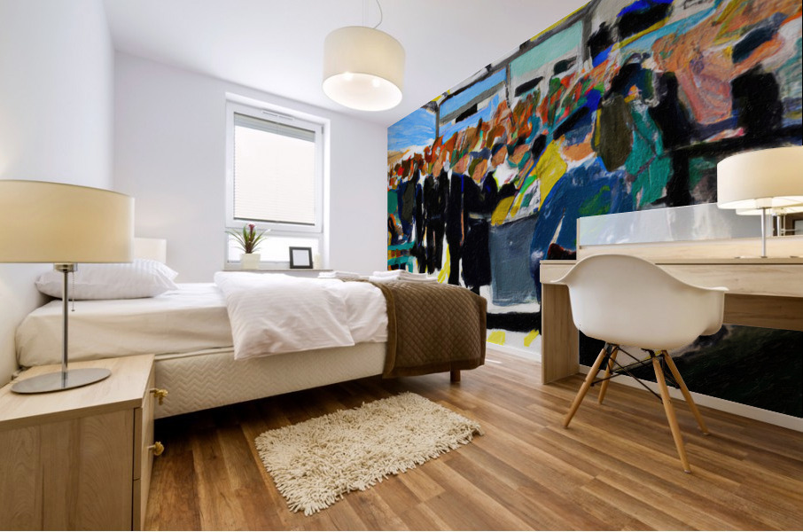 Security Gate B Mural print