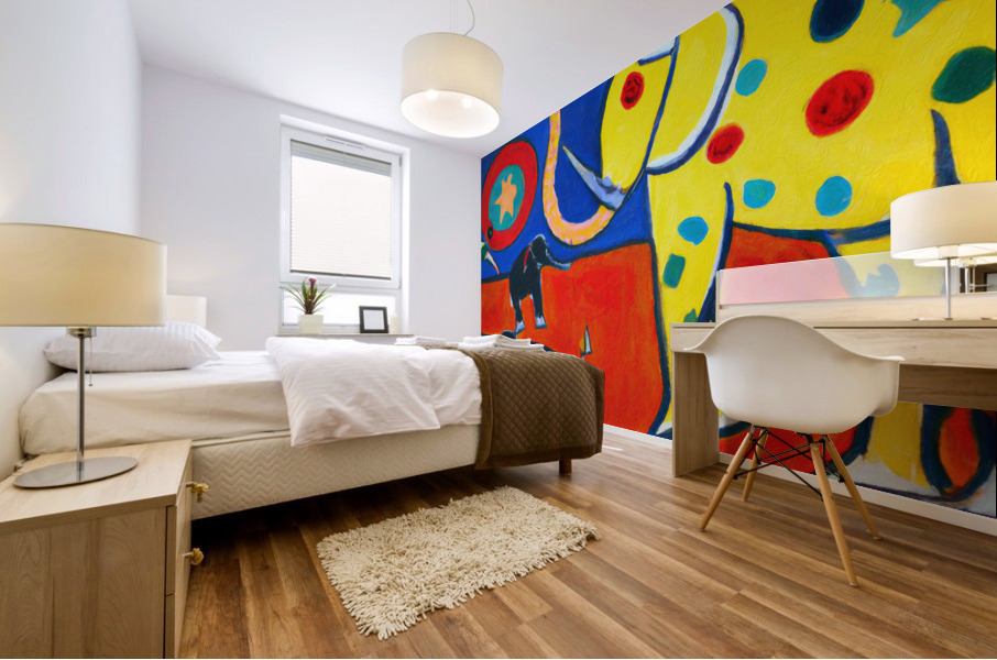 Circus Elephants II Mural print