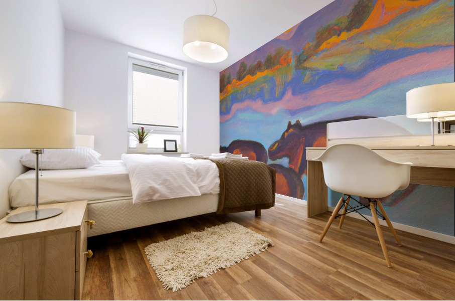Hungry Hungry Hippos Mural print
