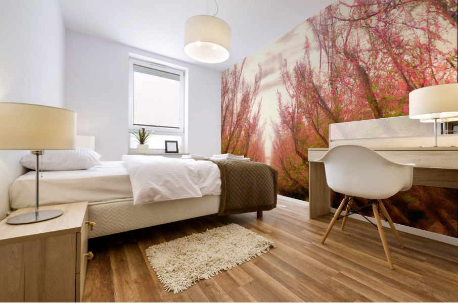Peach Tree Grove Mural print