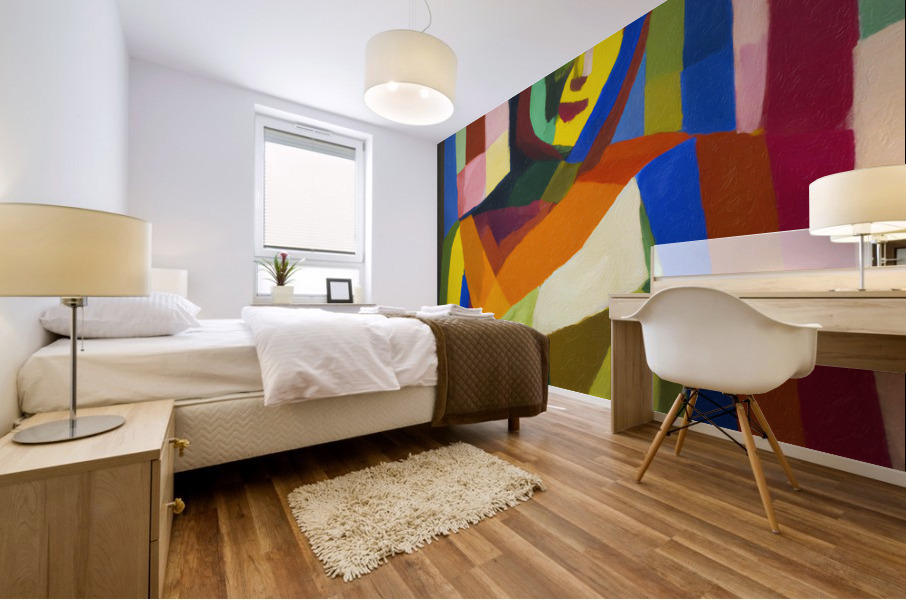 The Illustrated Lady Mural print