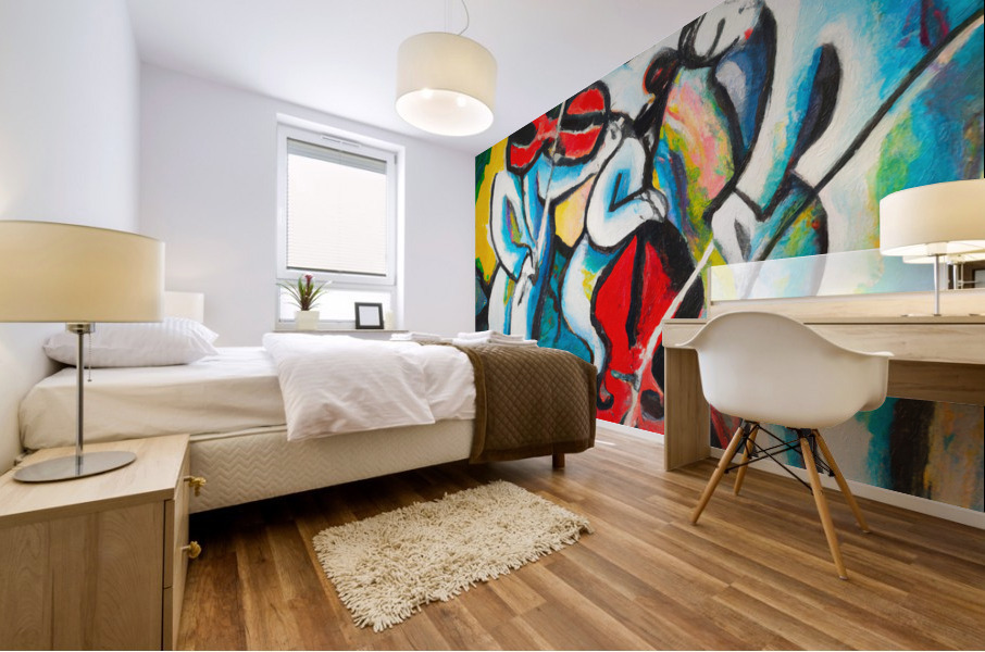 The String Quartet Mural print