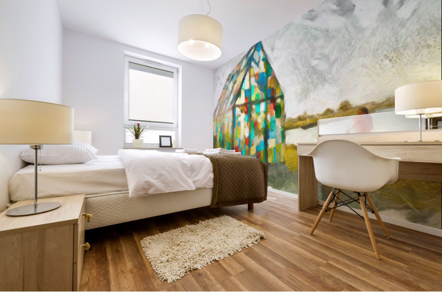 Glass House Mural print