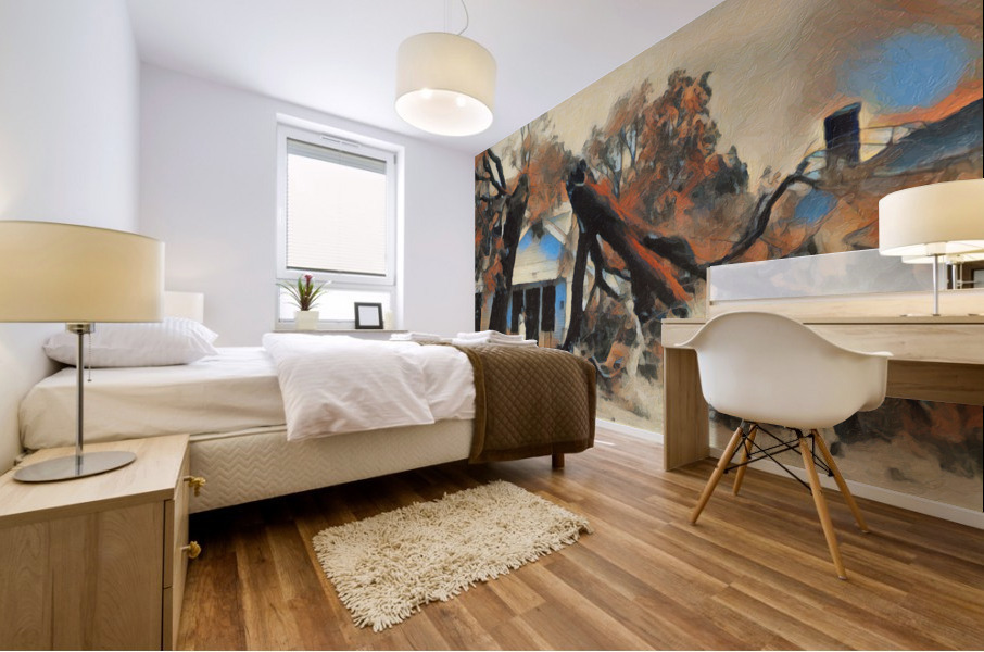 Lightning Strike Mural print
