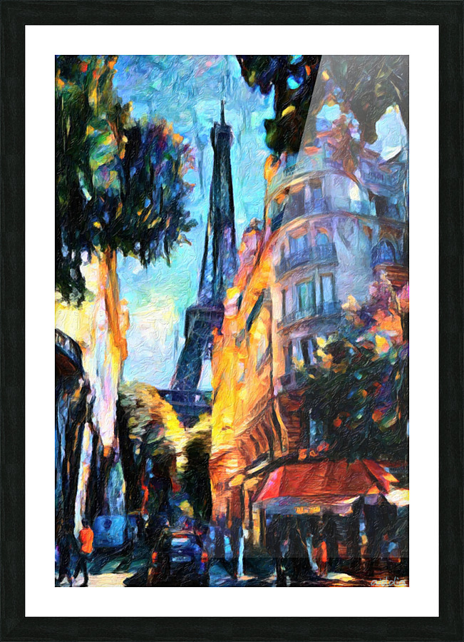 Cafe Castel Picture Frame print