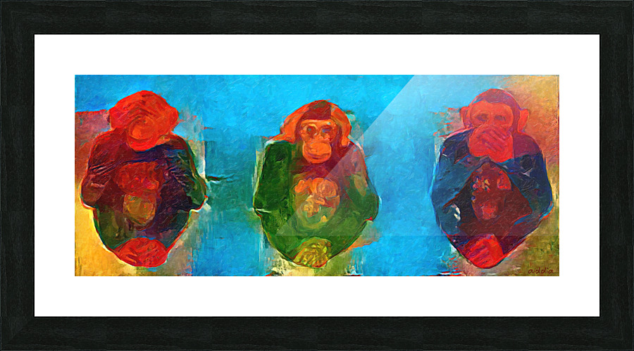 See No Evil Picture Frame print