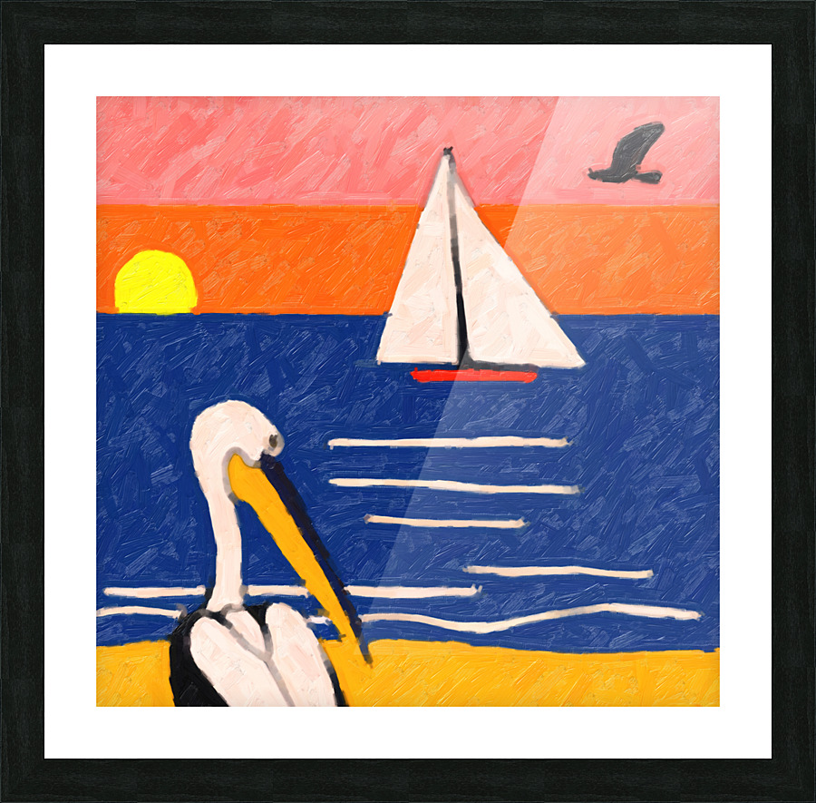 Sunset on the Key Picture Frame print