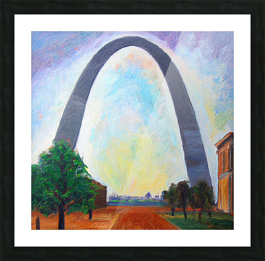 The Gateway Arch Picture Frame print