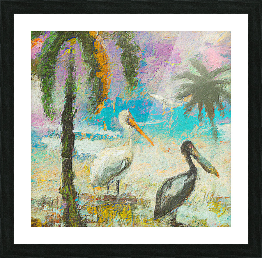 The Beachcombers Picture Frame print