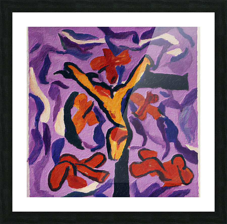Crucifix II Picture Frame print