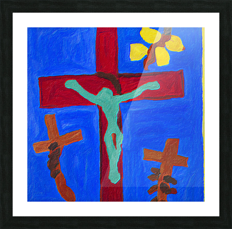 Crucifix I Picture Frame print
