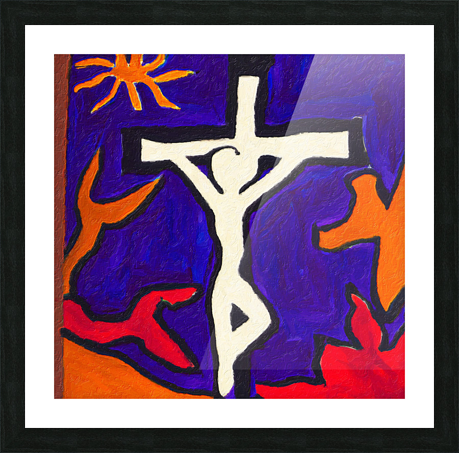 Crucifix III Picture Frame print