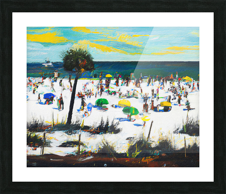 Sand Key Beach Picture Frame print